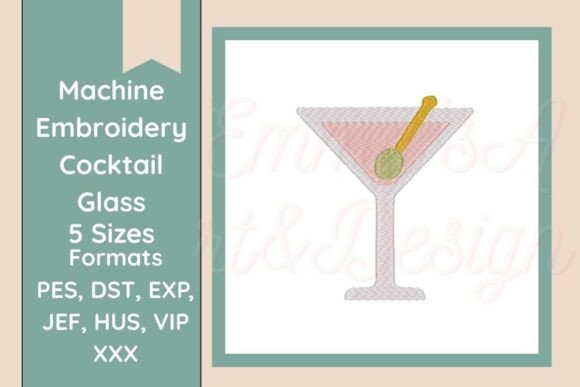 Cocktail Glass Embroidery Review