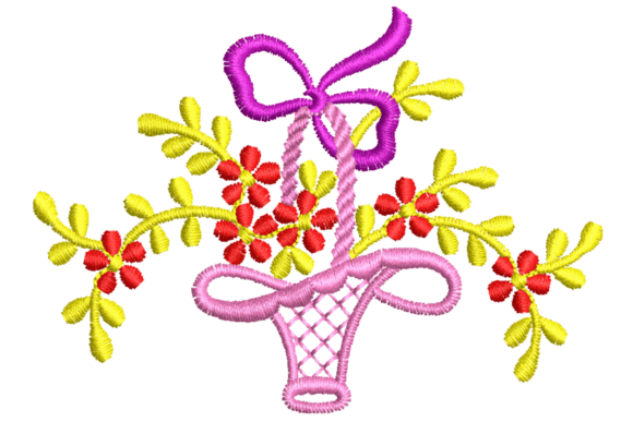 Review: Flowers in a Basket Embroidery Design
