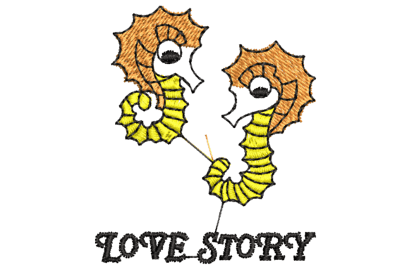 Review: Intertwined Seahorses Embroidery Design