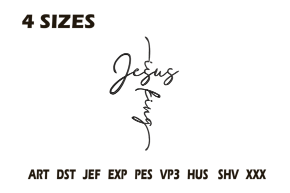 Review: Jesus King Cross Script Embroidery