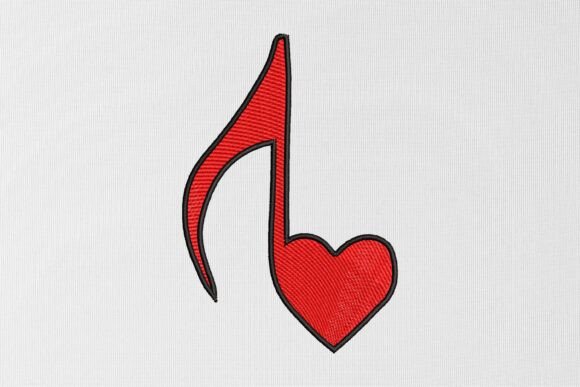 Review: Love Music Note Embroidery Design