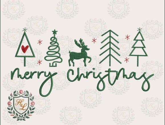 Review: Modern Tree Christmas Embroidery Files