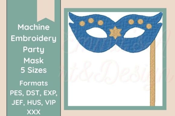 Review: Party Mask Machine Embroidery Design