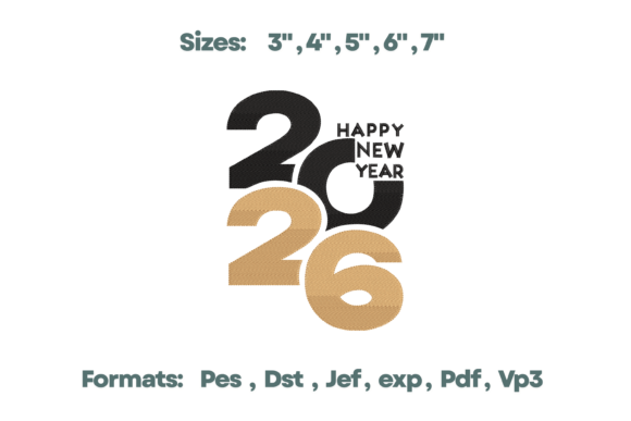 Reviewing Happy New Year Banner Laurel Embroidery
