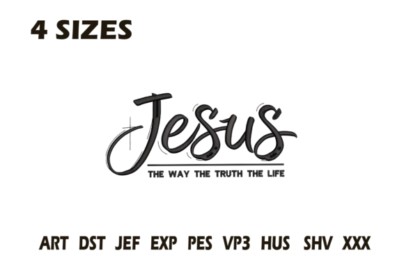 Reviewing Jesus the Way the Truth Embroidery