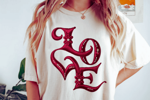 Reviewing LOVE Script Embroidery PNG for Holiday Sales