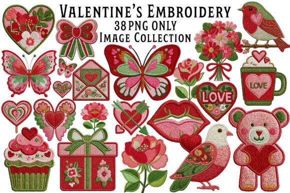 Valentine’s Embroidery Clipart: A Designer’s Review